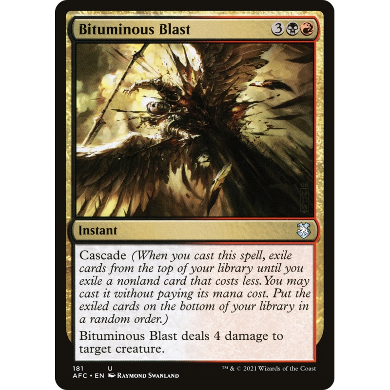 Bituminous Blast [Dungeons & Dragons: Adventures in the Forgotten Realms Commander]
