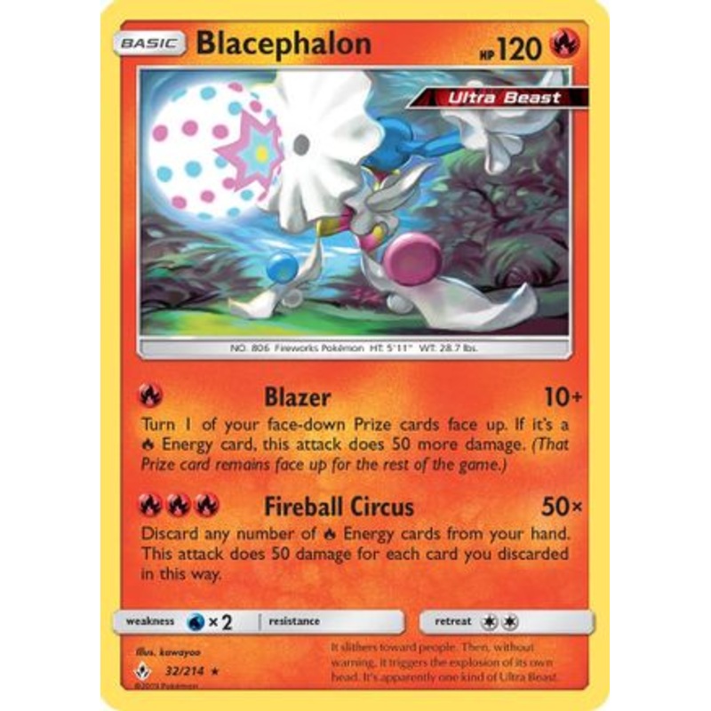 Blacephalon (32/214) [Sun & Moon: Unbroken Bonds] Reverse Holofoil