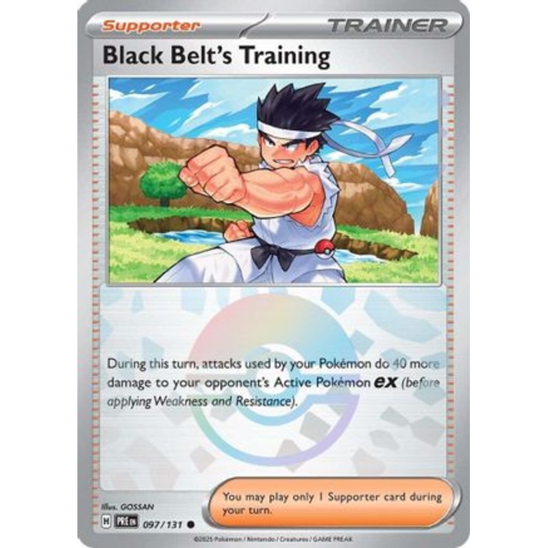 Black Belt’s Training (097/131) (Poke Ball Pattern) [Scarlet & Violet: Prismatic Evolutions]