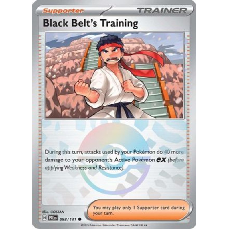 Black Belt’s Training (098/131) (Poke Ball Pattern) [Scarlet & Violet: Prismatic Evolutions]