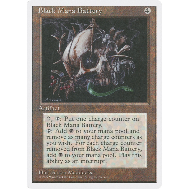 Black Mana Battery [Fourth Edition]