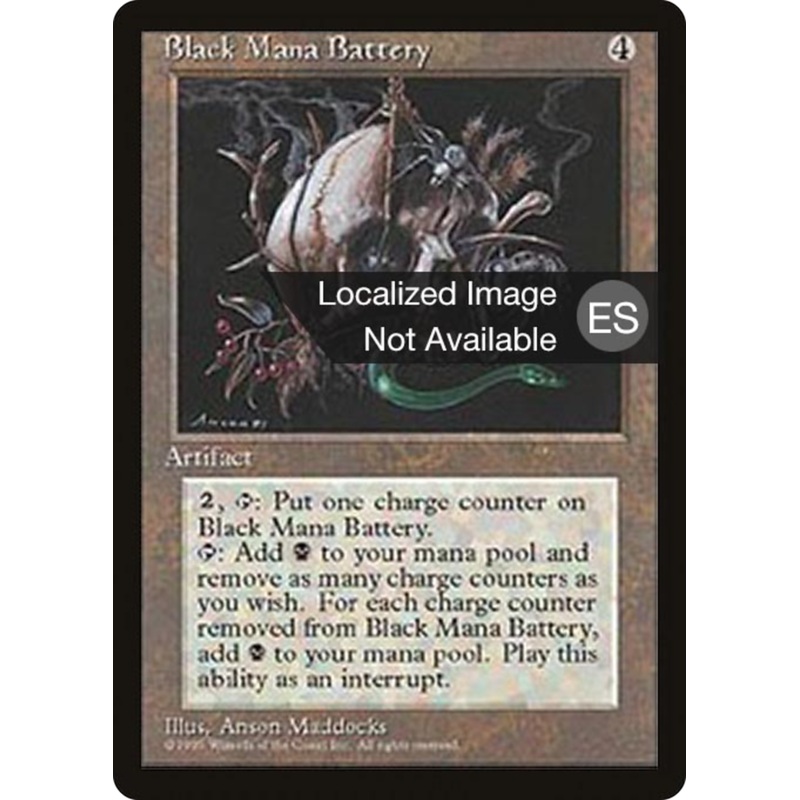 Black Mana Battery [Fourth Edition (Foreign Black Border)]