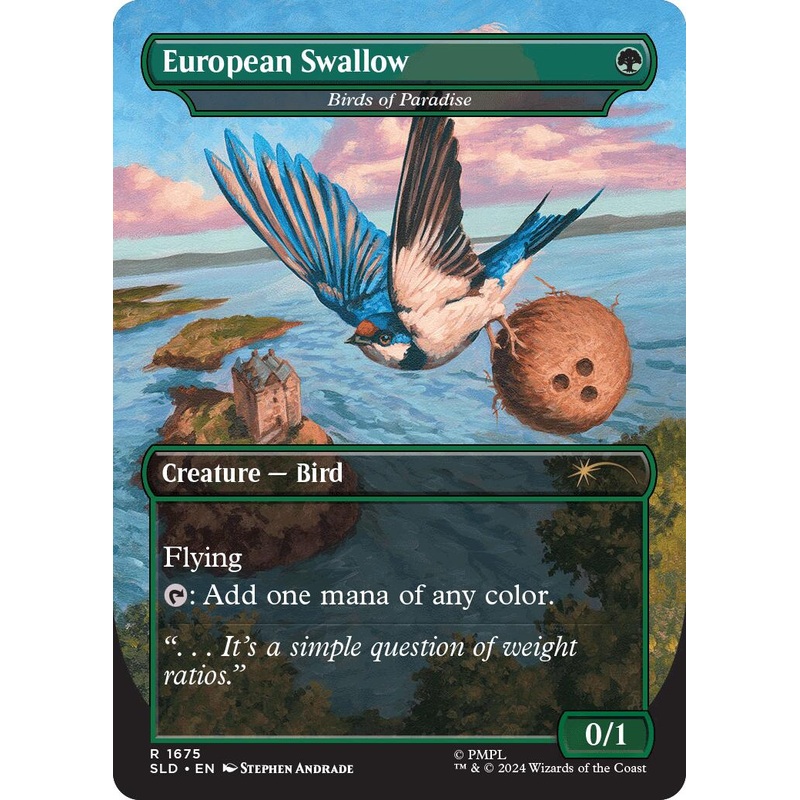 Birds of Paradise // Birds of Paradise / African Swallow(Borderless) (1675)