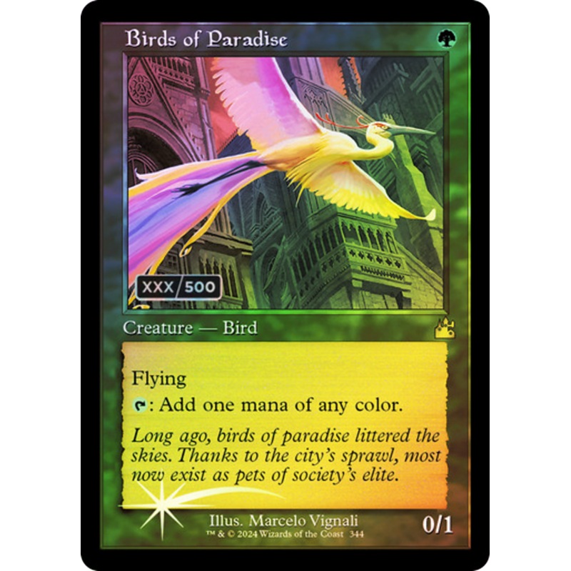 Birds of Paradise (Retro) (Serialized) [Ravnica Remastered]