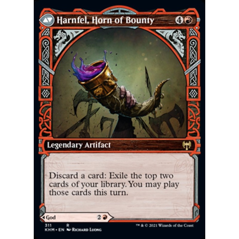 Birgi, God of Storytelling // Harnfel, Horn of Bounty (Showcase) [Kaldheim]