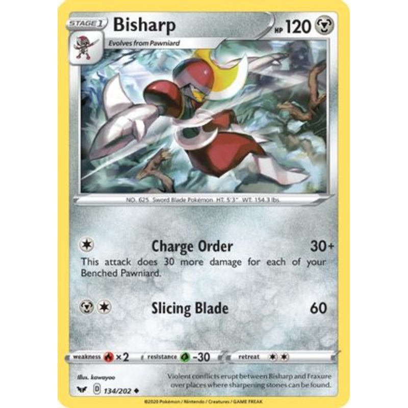 Bisharp (134/202) [Sword & Shield: Base Set] Reverse Holofoil
