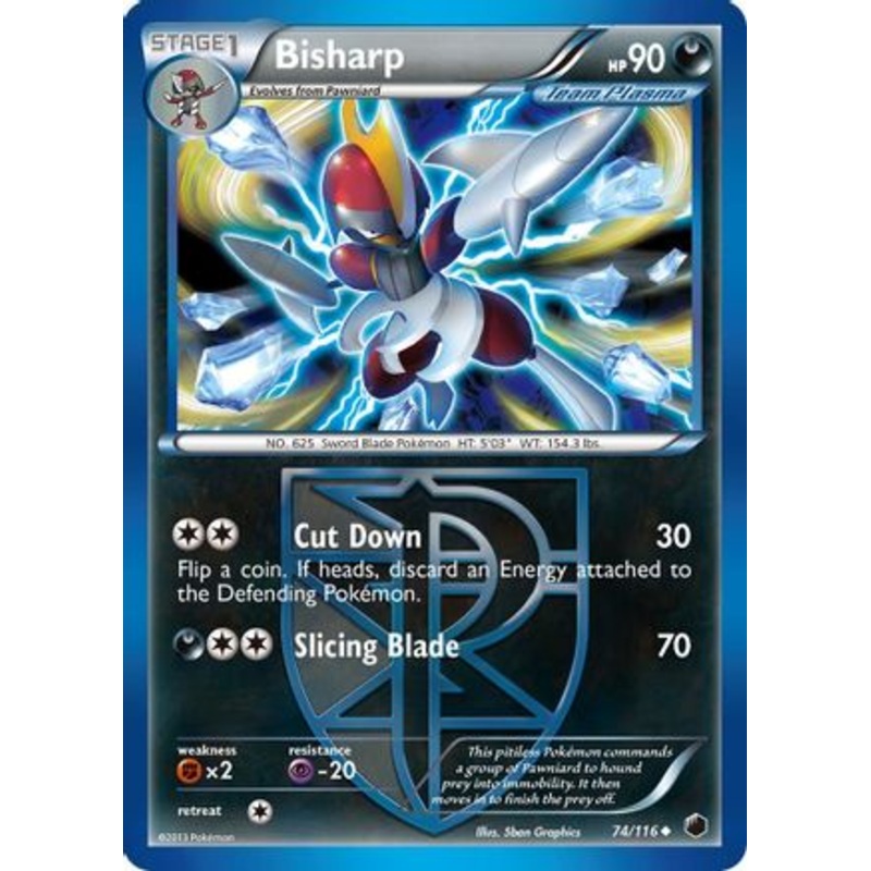 Bisharp (74/116) [Black & White: Plasma Freeze] Reverse Holofoil