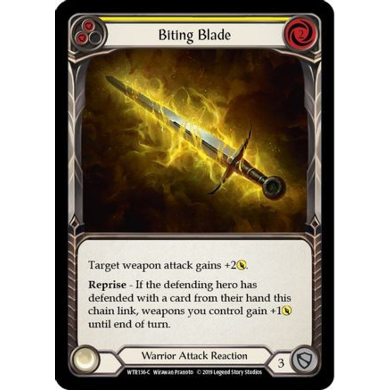 Biting Blade (Yellow) (WTR136) Unlimited Edition – Welcome to Rathe