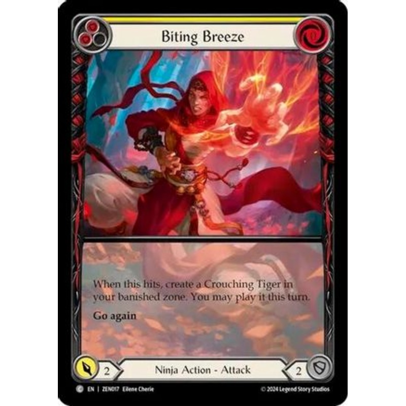 Biting Breeze (Yellow) (ZEN017) – Blitz Deck: Part the Mistveil – Zen