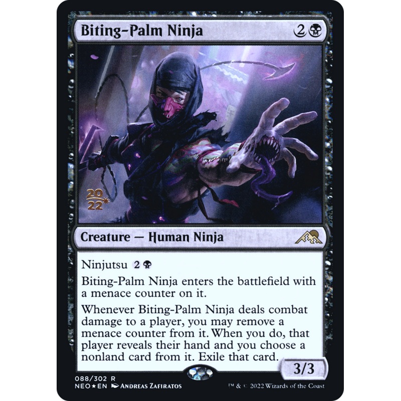 Biting-Palm Ninja [Kamigawa: Neon Dynasty Prerelease Promos]
