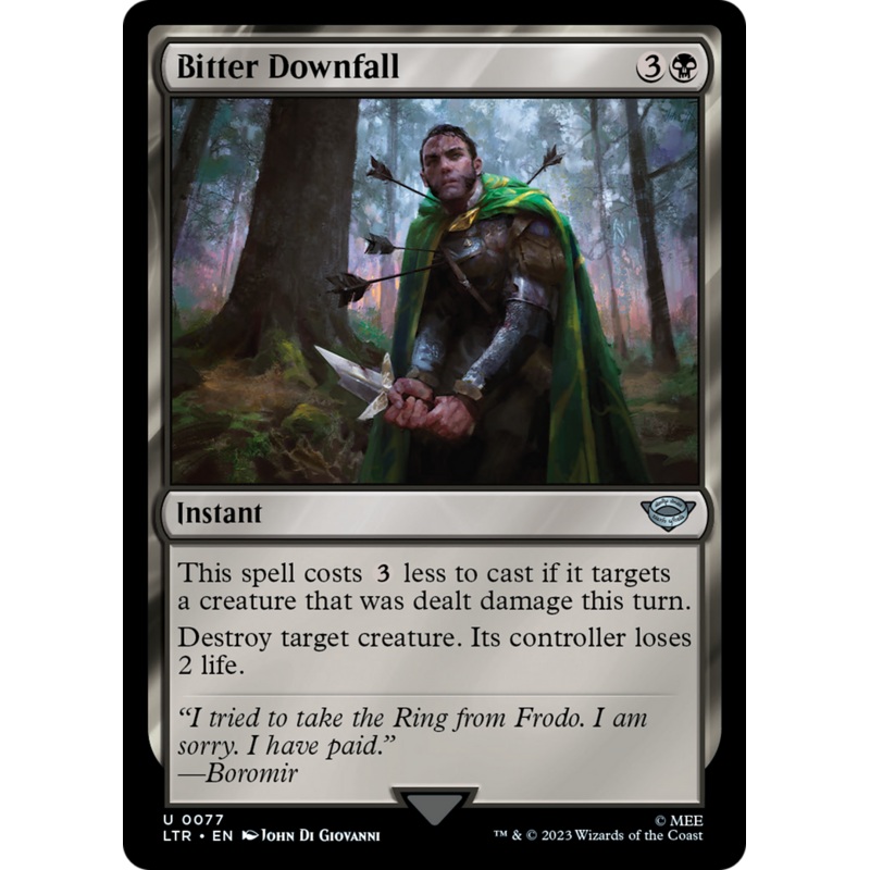 Bitter Downfall [The Lord of the Rings: Tales of Middle-Earth] Foil