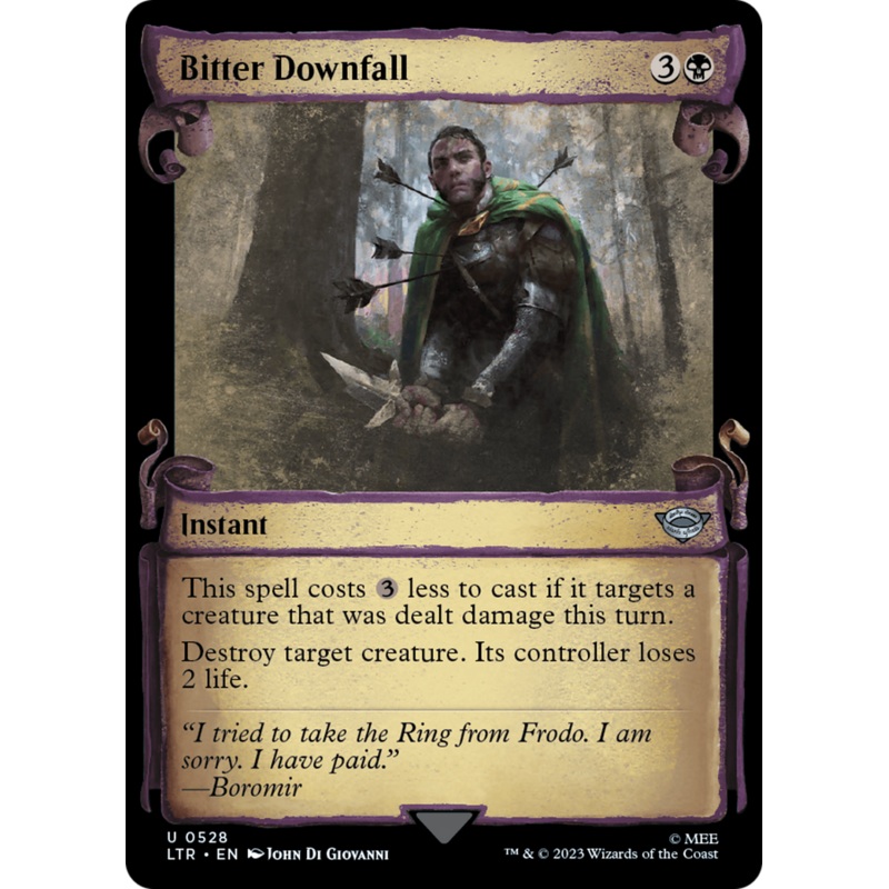 Bitter Downfall [The Lord of the Rings: Tales of Middle-Earth Showcase Scrolls] Foil