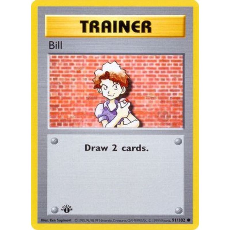 Bill (91/102) [Base Set Shadowless Unlimited]