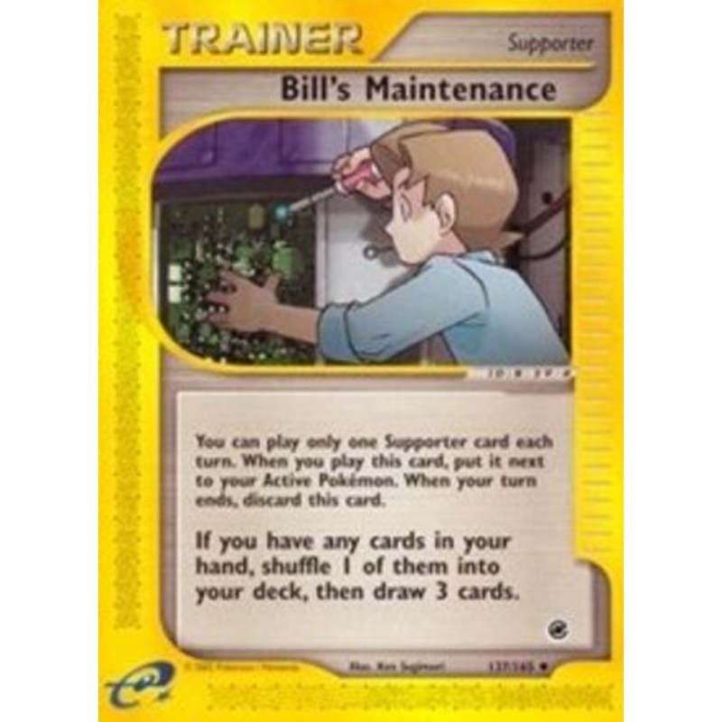 Bill’s Maintenance (137/165) [Expedition: Base Set] Reverse Holofoil