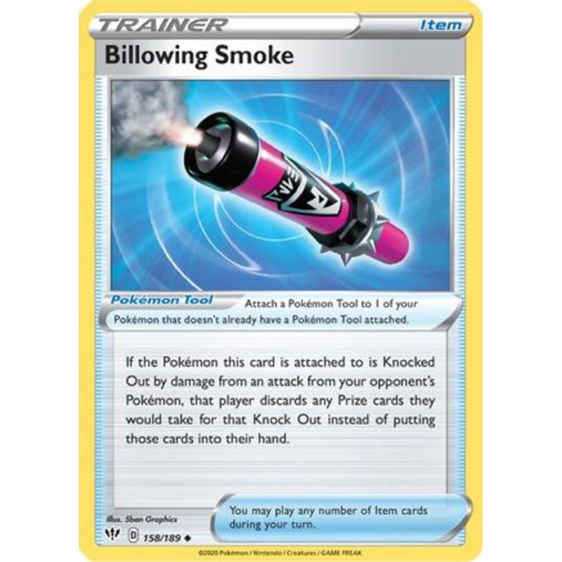 Billowing Smoke (158/189) [Sword & Shield: Darkness Ablaze] Reverse Holofoil