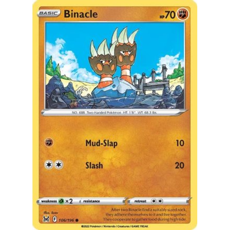 Binacle (106/196) [Sword & Shield: Lost Origin] Reverse Holofoil