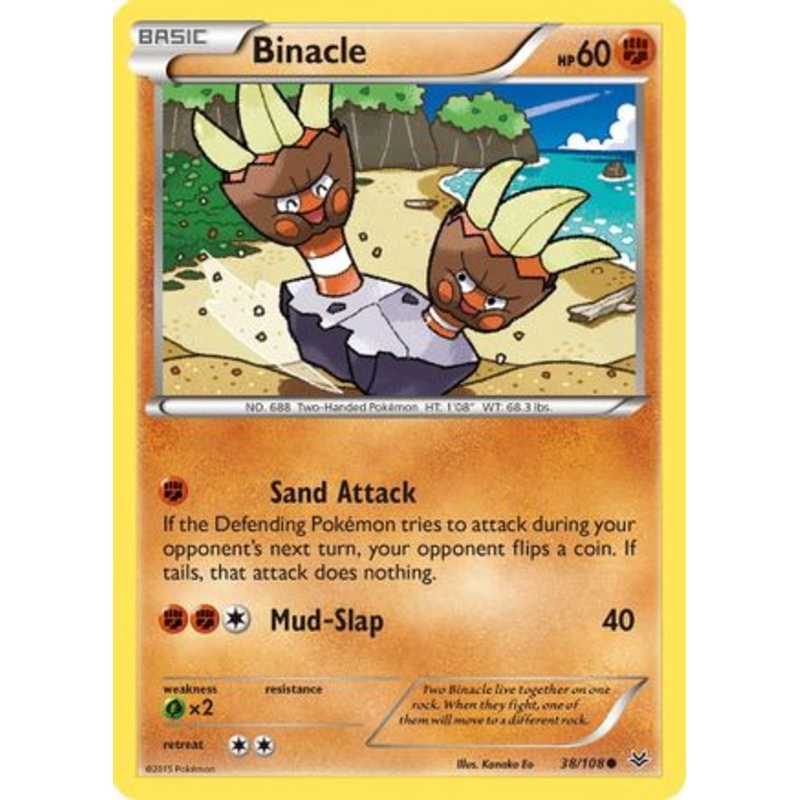 Binacle (38/108) [XY: Roaring Skies] Reverse Holofoil