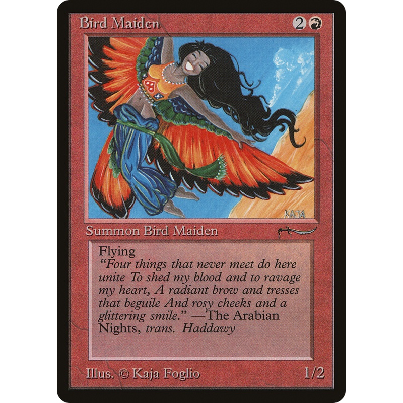Bird Maiden (Light Mana Cost) [Arabian Nights]