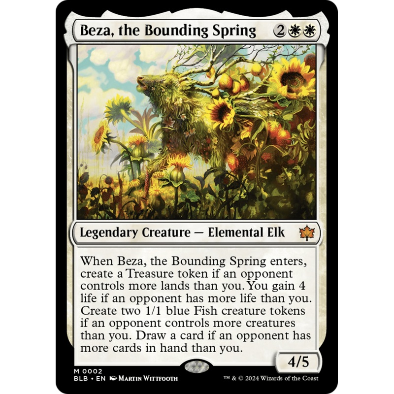 Beza, the Bounding Spring [Bloomburrow] Foil