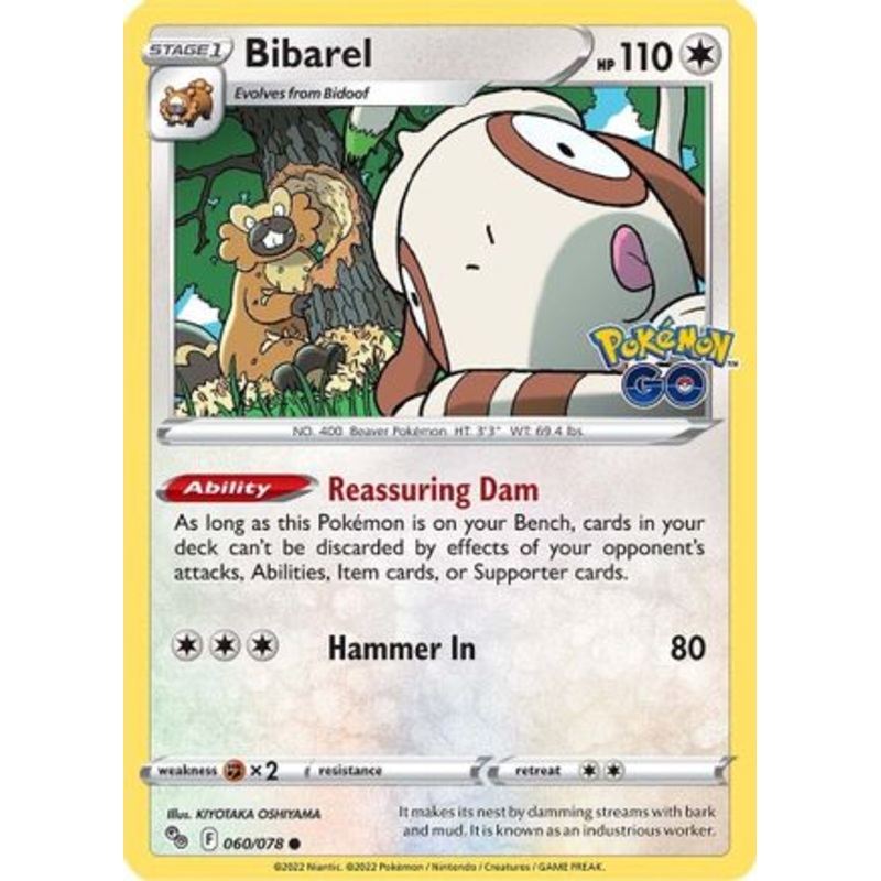 Bibarel (060/078) [Pokmon GO] Reverse Holofoil