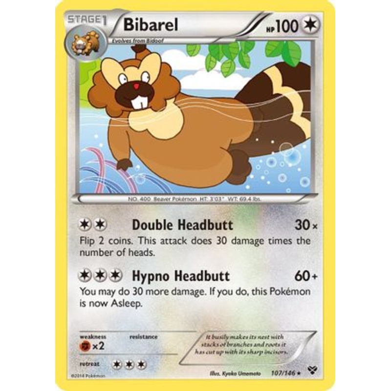 Bibarel (107/146) [XY: Base Set] Reverse Holofoil