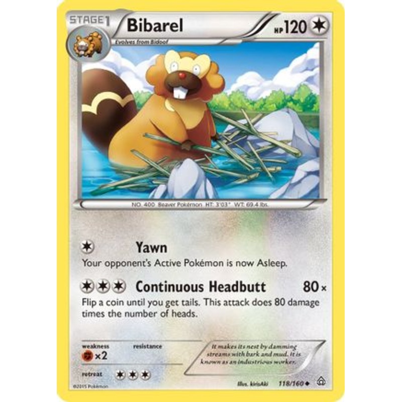 Bibarel (118/160) [XY: Primal Clash] Reverse Holofoil