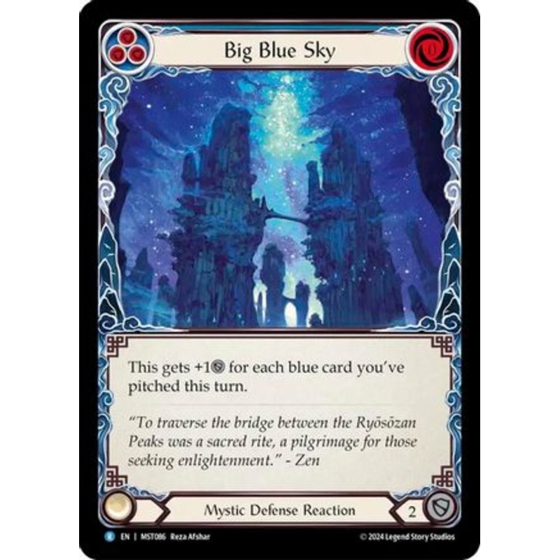 Big Blue Sky (MST086) Rainbow Foil – Part the Mistveil