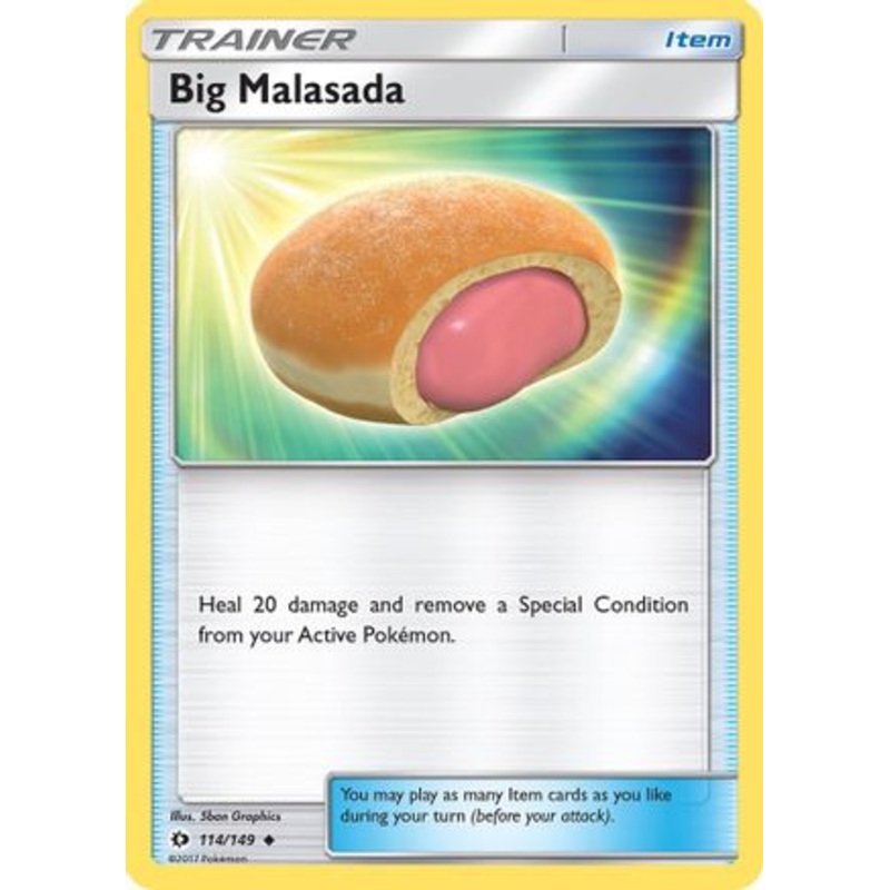 Big Malasada (114/149) [Sun & Moon: Base Set] Reverse Holofoil