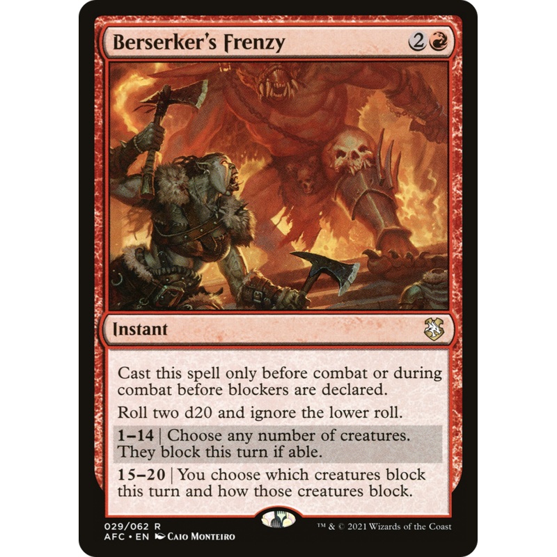 Berserker’s Frenzy [Dungeons & Dragons: Adventures in the Forgotten Realms Commander]