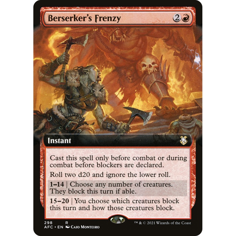 Berserker’s Frenzy (Extended Art) [Dungeons & Dragons: Adventures in the Forgotten Realms Commander]
