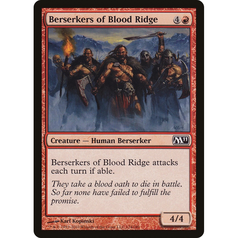 Berserkers of Blood Ridge [Magic 2011] Foil