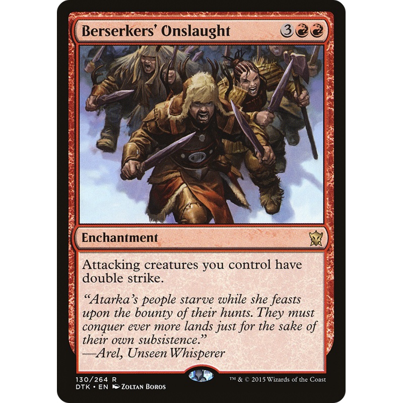 Berserkers’ Onslaught [Dragons of Tarkir] Foil
