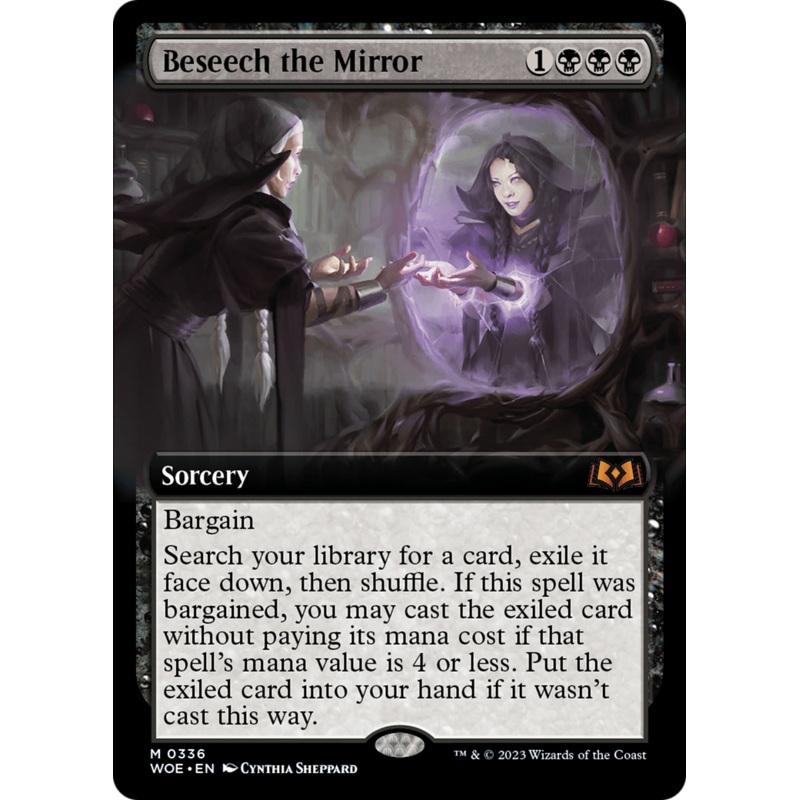 Beseech the Mirror (Extended Art) [Wilds of Eldraine] Foil