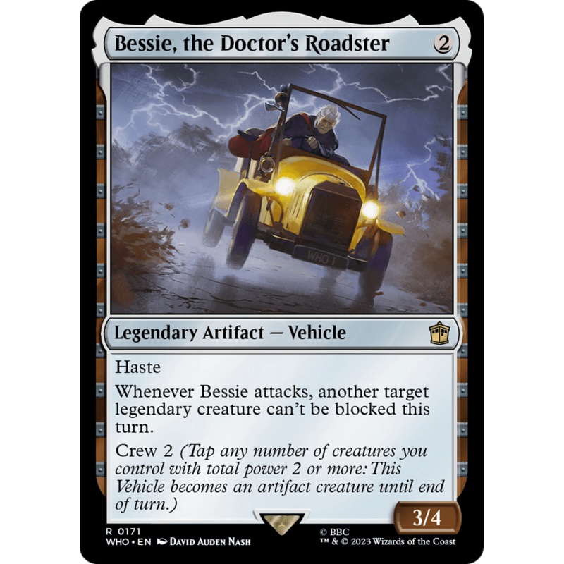 Bessie, the Doctor’s Roadster [Doctor Who]