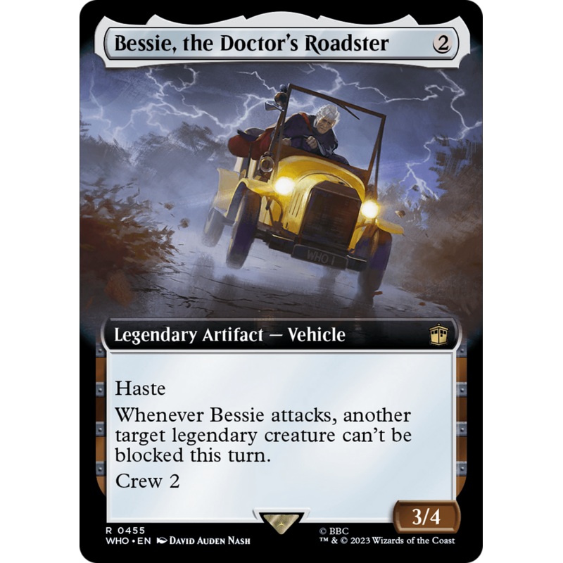 Bessie, the Doctor’s Roadster (Extended Art) [Doctor Who] Foil