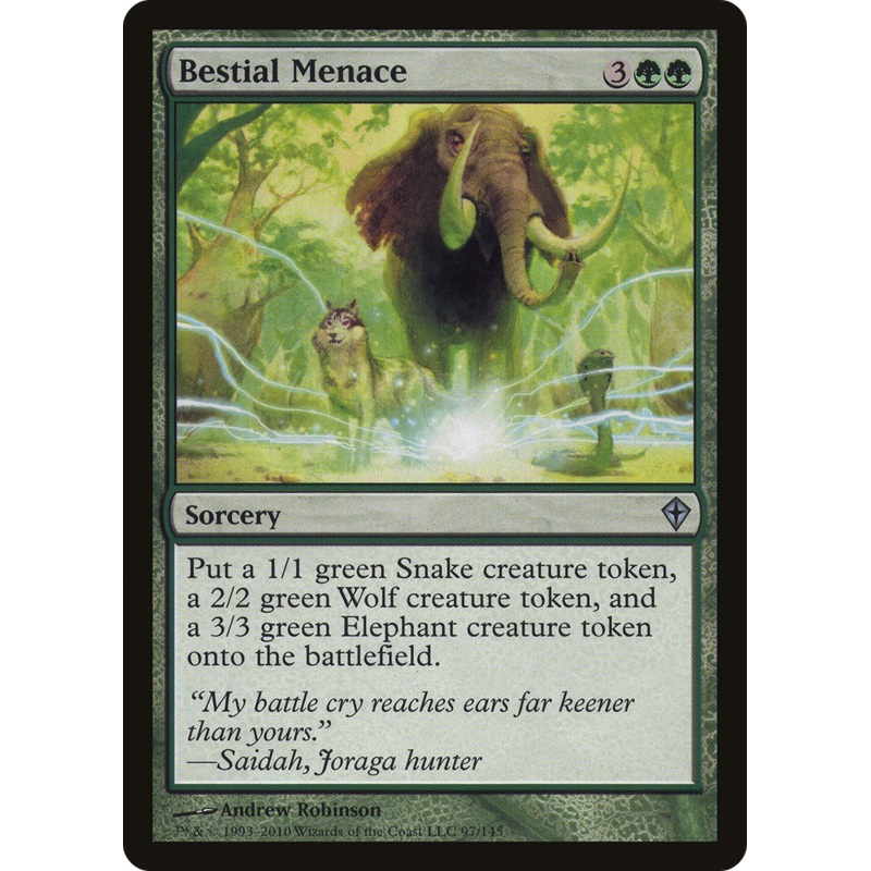Bestial Menace [Worldwake] Foil