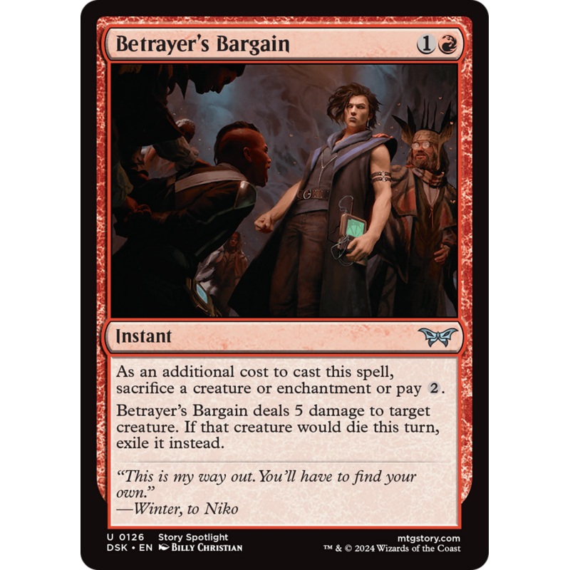 Betrayer’s Bargain [Duskmourn: House of Horror] Foil