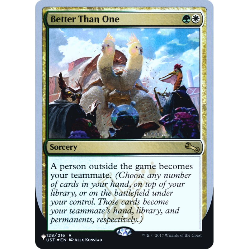 Better Than One (Unfinity Foil Edition) [The List]