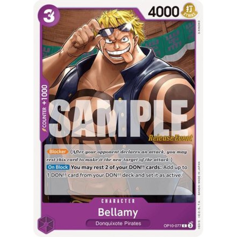 Bellamy (OP10-077) Release Event Cards