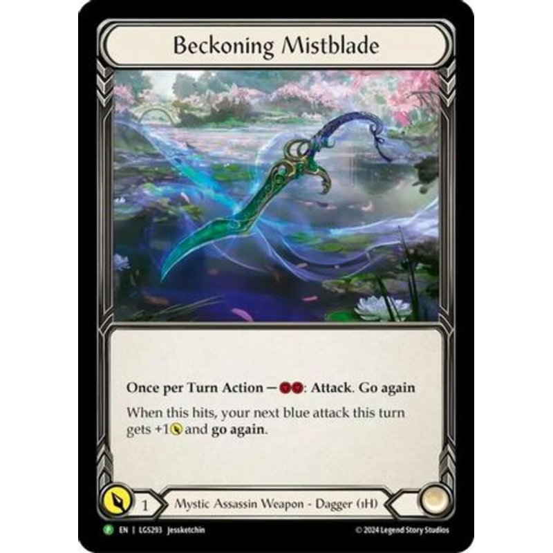 Beckoning Mistblade – LGS293 (LGS293) Cold Foil – Flesh and Blood: Promo Cards