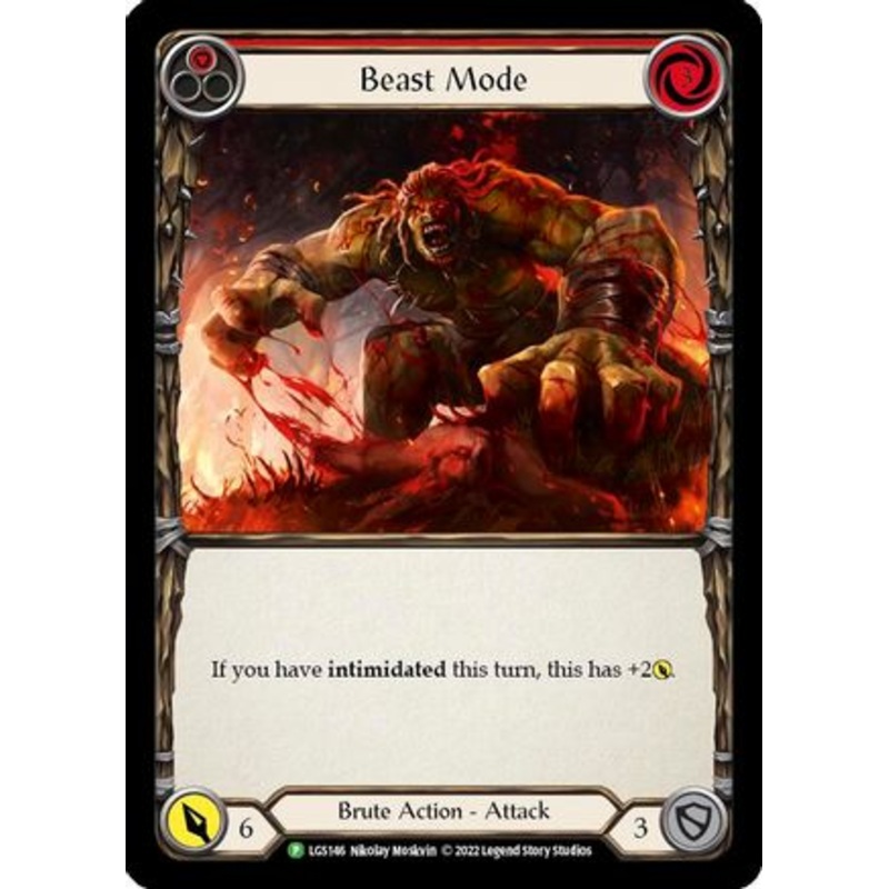 Beast Mode – LGS146 (LGS146) Rainbow Foil – Flesh and Blood: Promo Cards