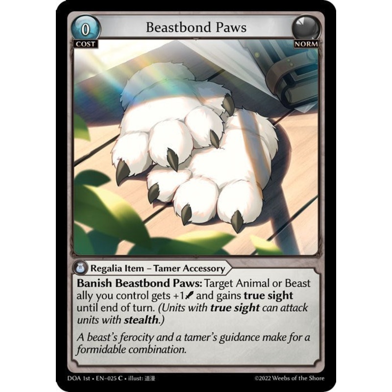 Beastbond Paws (025) [Dawn of Ashes: 1st Edition]