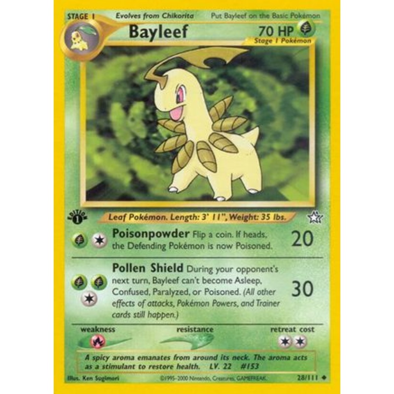 Bayleef (28/111) [Neo Genesis 1st Edition]