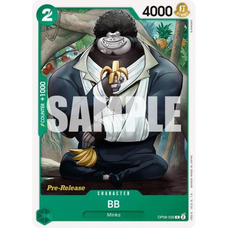 BB (OP08-035) Pre-Release Cards