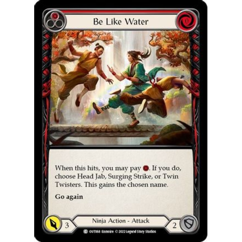 Be Like Water (Red) (OUT068) Rainbow Foil – Outsiders