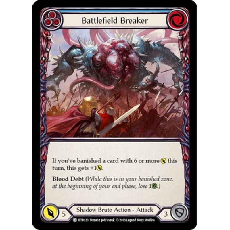 Battlefield Breaker (Blue) (DTD123) Rainbow Foil – Dusk till Dawn