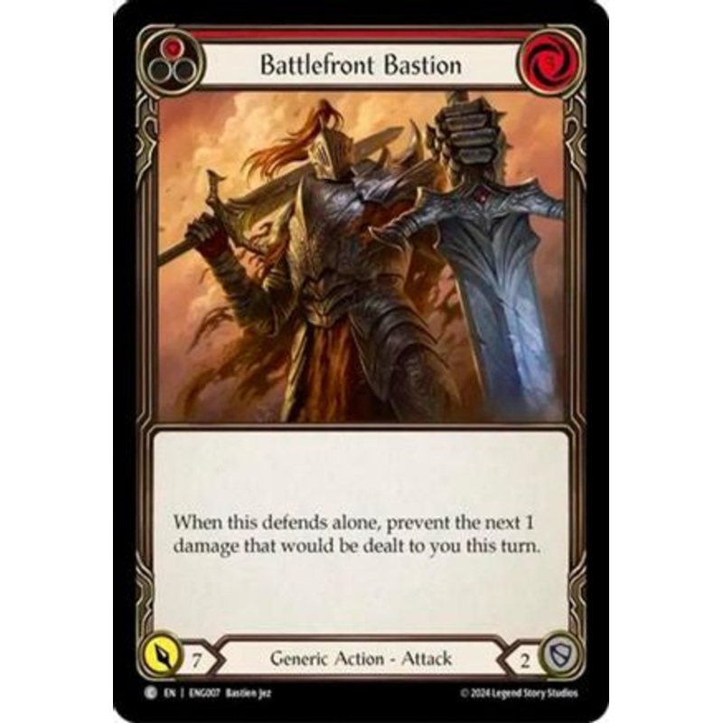 Battlefront Bastion (Red) (ENG007) – Blitz Deck: Part the Mistveil – Enigma