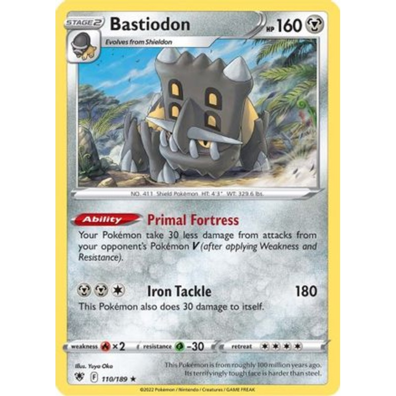 Bastiodon (110/189) [Sword & Shield: Astral Radiance] Reverse Holofoil