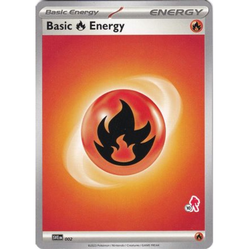 Basic Fire Energy (002) (Armarouge Stamp #10) [Battle Academy 2024]