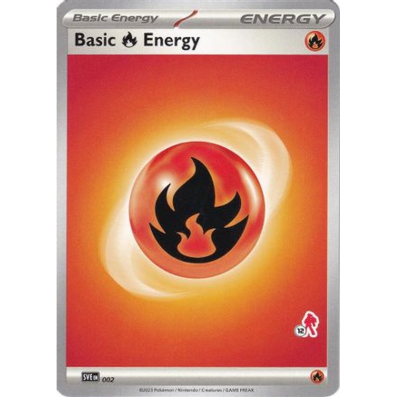 Basic Fire Energy (002) (Armarouge Stamp #12) [Battle Academy 2024]